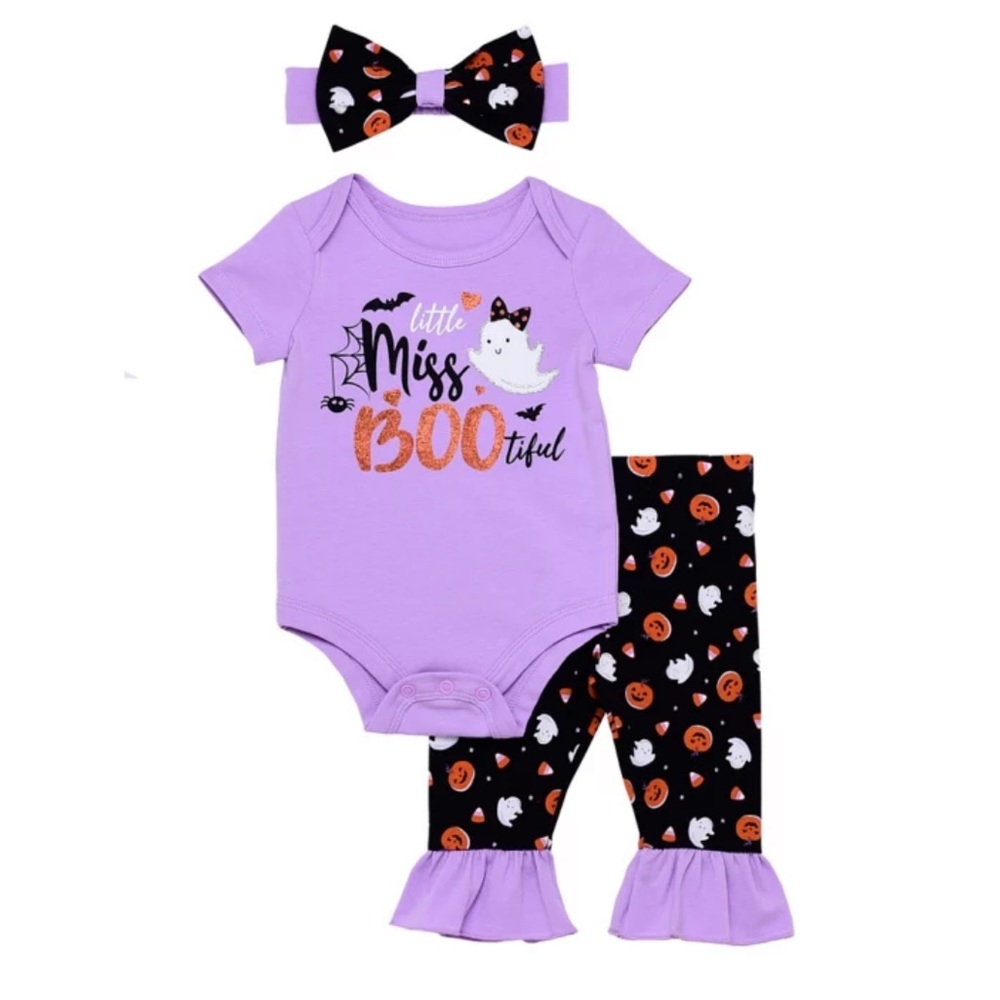 🎃 Baby girl Halloween 3 piece set